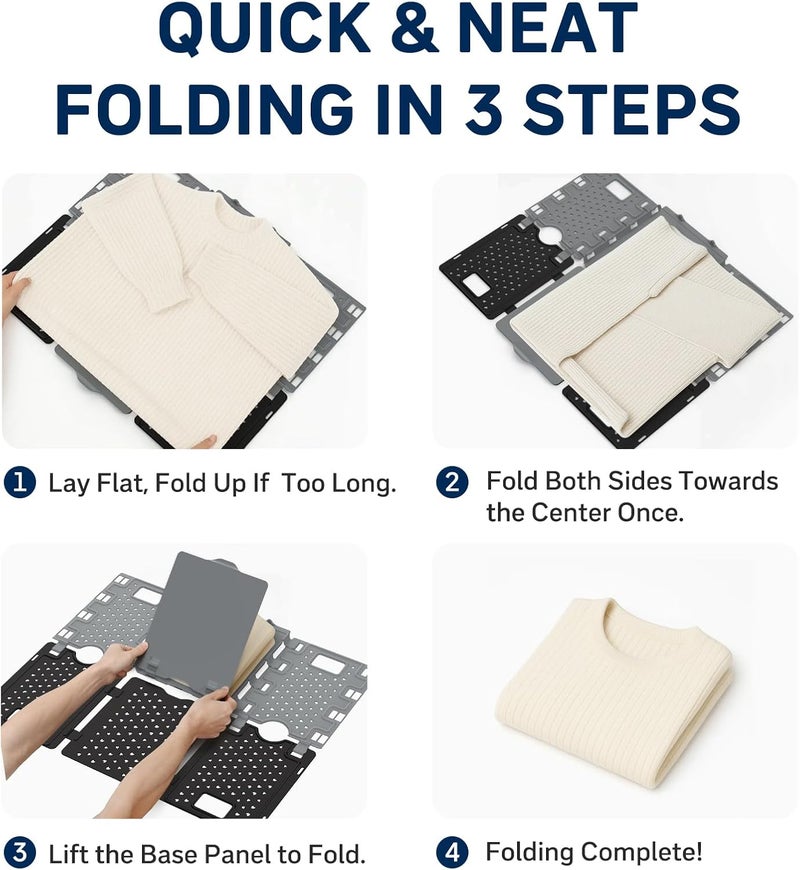BOXLEGEND Shirt Folder Board for Clothes Storage, Tshirt Organizer in Closet Organizers, Laundry Folding Board Designed Suitable for Thin T-Shirts as Well as Thick Autumn and Winter Clothes - Image 3